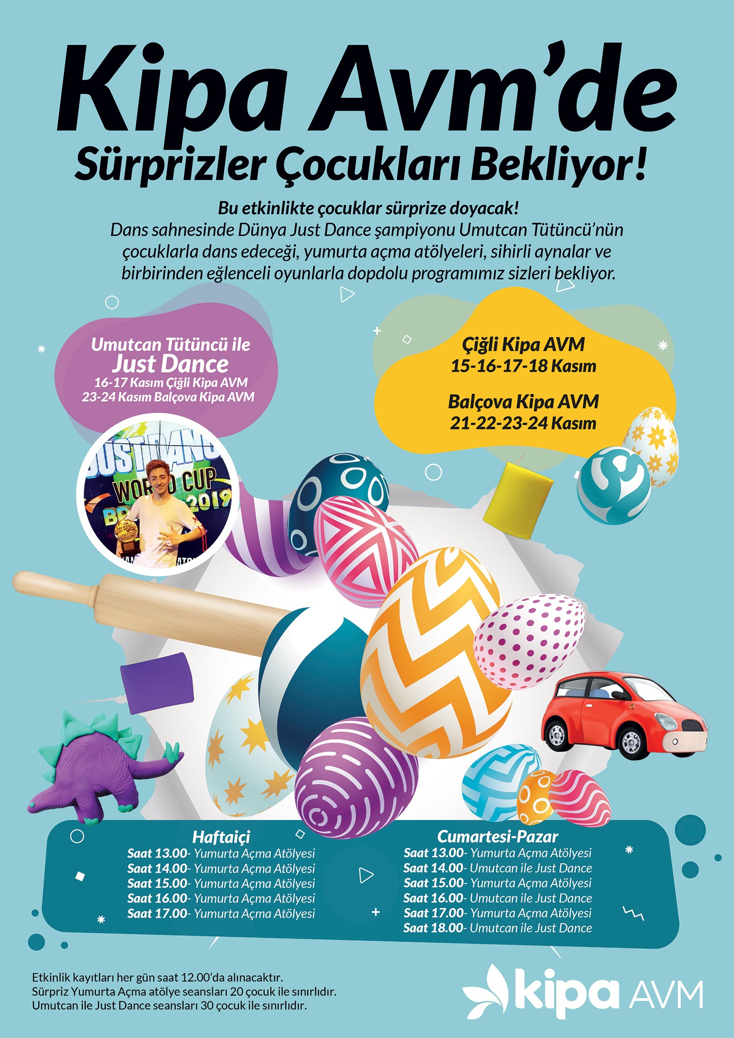 Kipa AVM'de S&uuml;rprizler &Ccedil;ocukları Bekliyor!